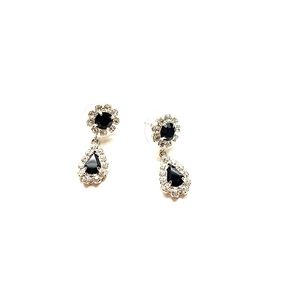 Rhinestone year drop earrings